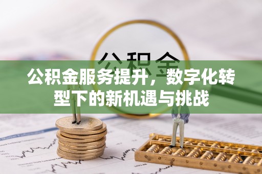 扶沟公积金服务提升，数字化转型下的新机遇与挑战