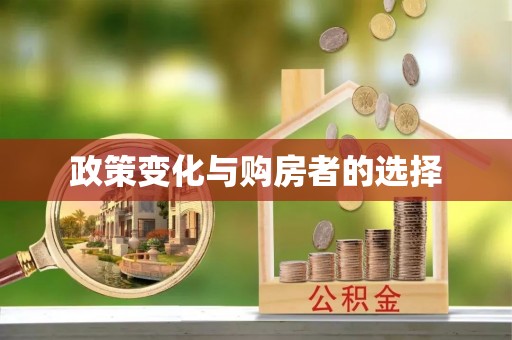 扶沟政策变化与购房者的选择