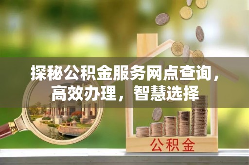 扶沟探秘公积金服务网点查询，高效办理，智慧选择