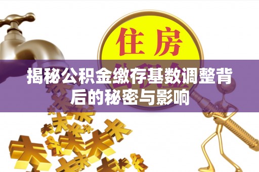 扶沟揭秘公积金缴存基数调整背后的秘密与影响