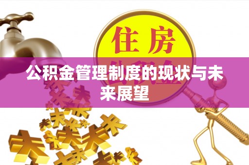 扶沟公积金管理制度的现状与未来展望